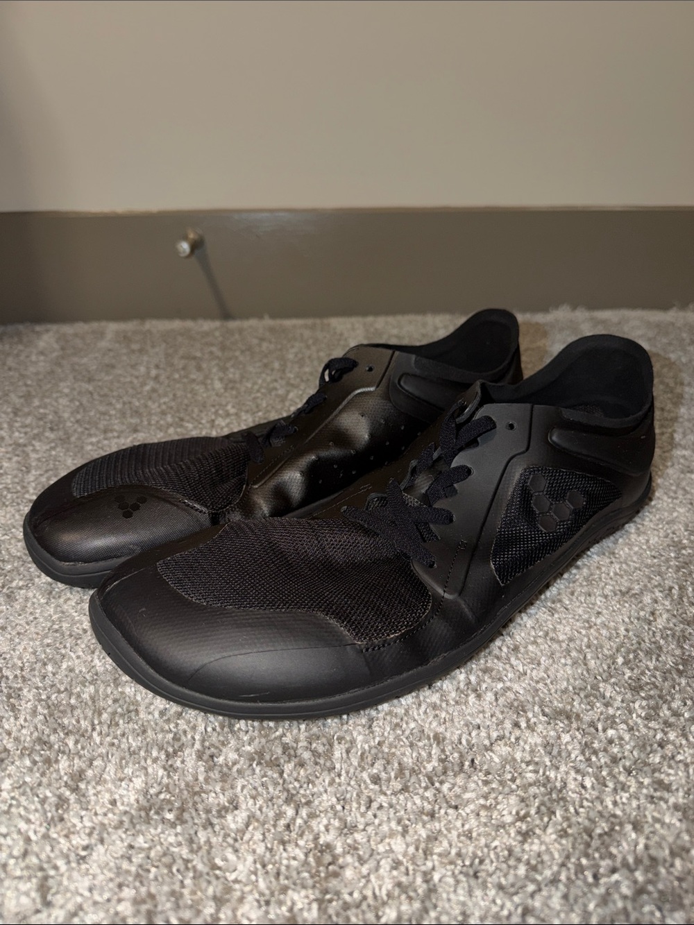 Men's Vivobarefoot Black Minimalist Athletic Sneakers